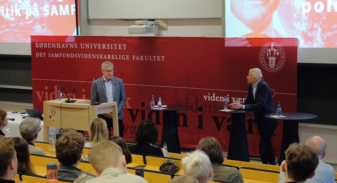 Udviklingsminister Flemming Møller Mortensen besøger KU