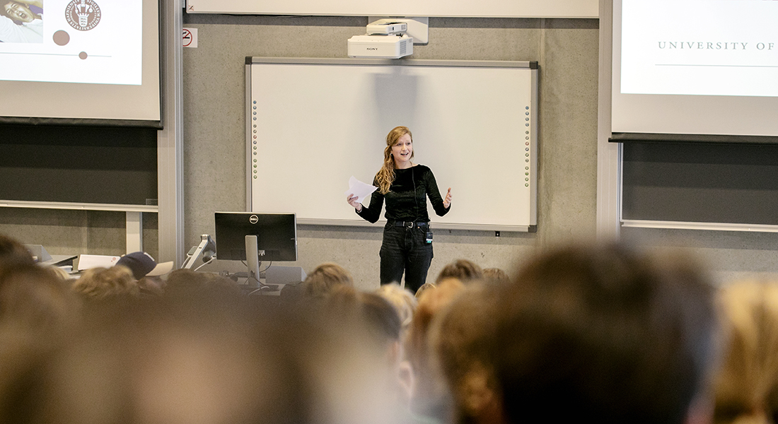 Lecturer at the University of Copenhagen. Photo: Sara Galbiati